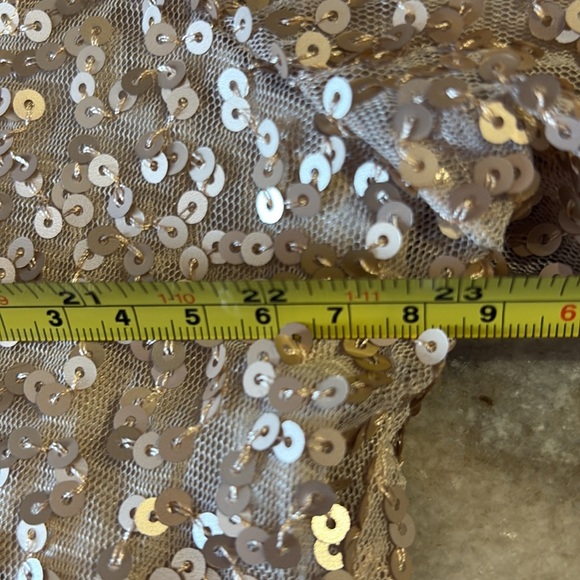 Sequin Beige Jacket - Picture 5 of 6